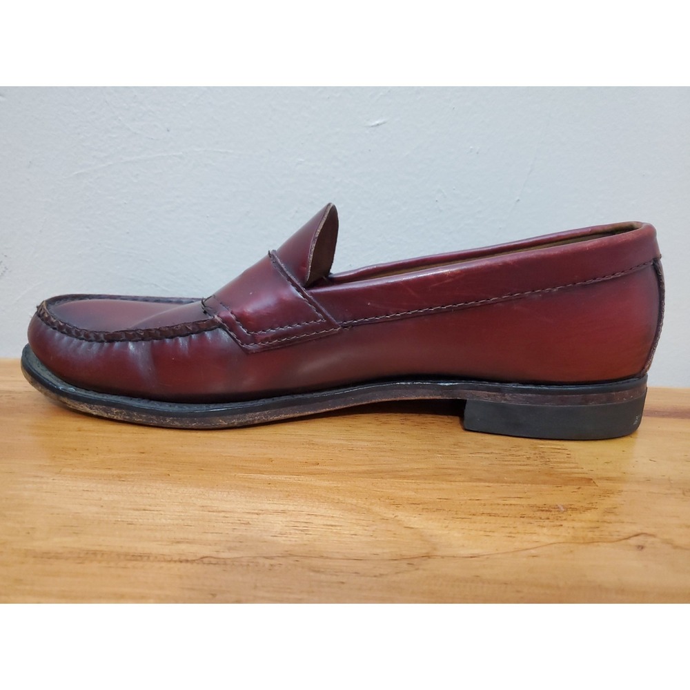 Gh Bass Weejuns Penny Loafers Men's 10.5 Leather Slip On Dress Shoes Oxblood View 4